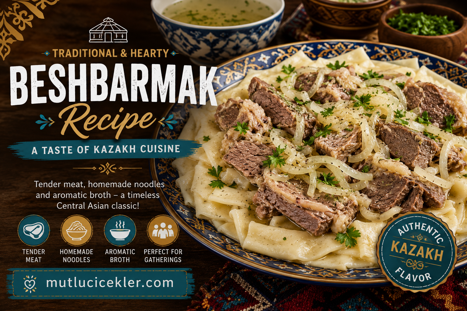 Beshbarmak Recipe: A Traditional and Hearty Taste from Kazakh Cuisine