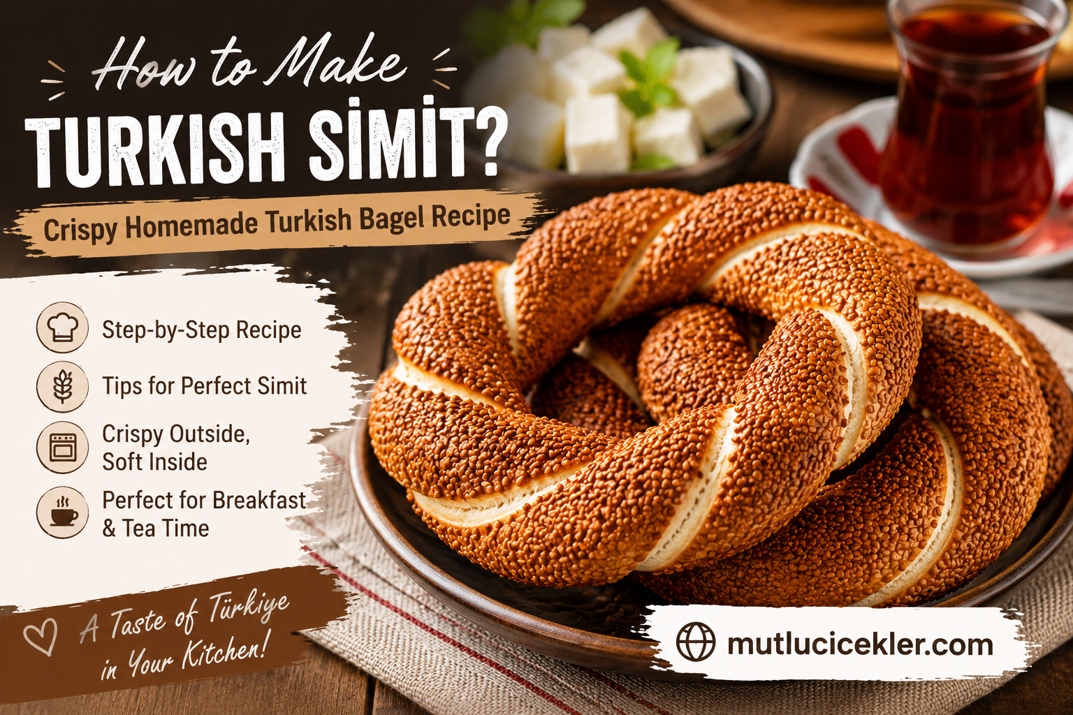 How to Make Turkish Simit? Crispy Homemade Turkish Bagel Recipe