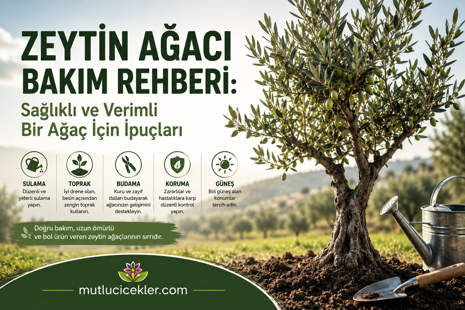 Zeytin Ağacı Bakım Rehberi: Sağlıklı ve Verimli Bir Ağaç İçin İpuçları