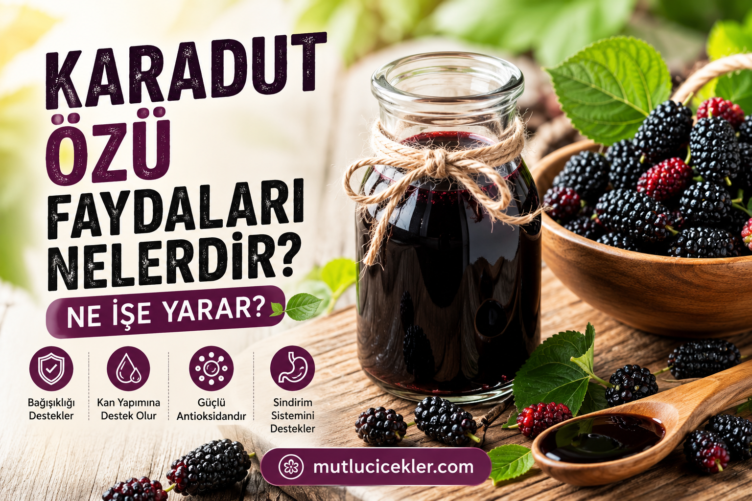 🍇 Karadut Özü Faydaları Nelerdir? Ne İşe Yarar?
