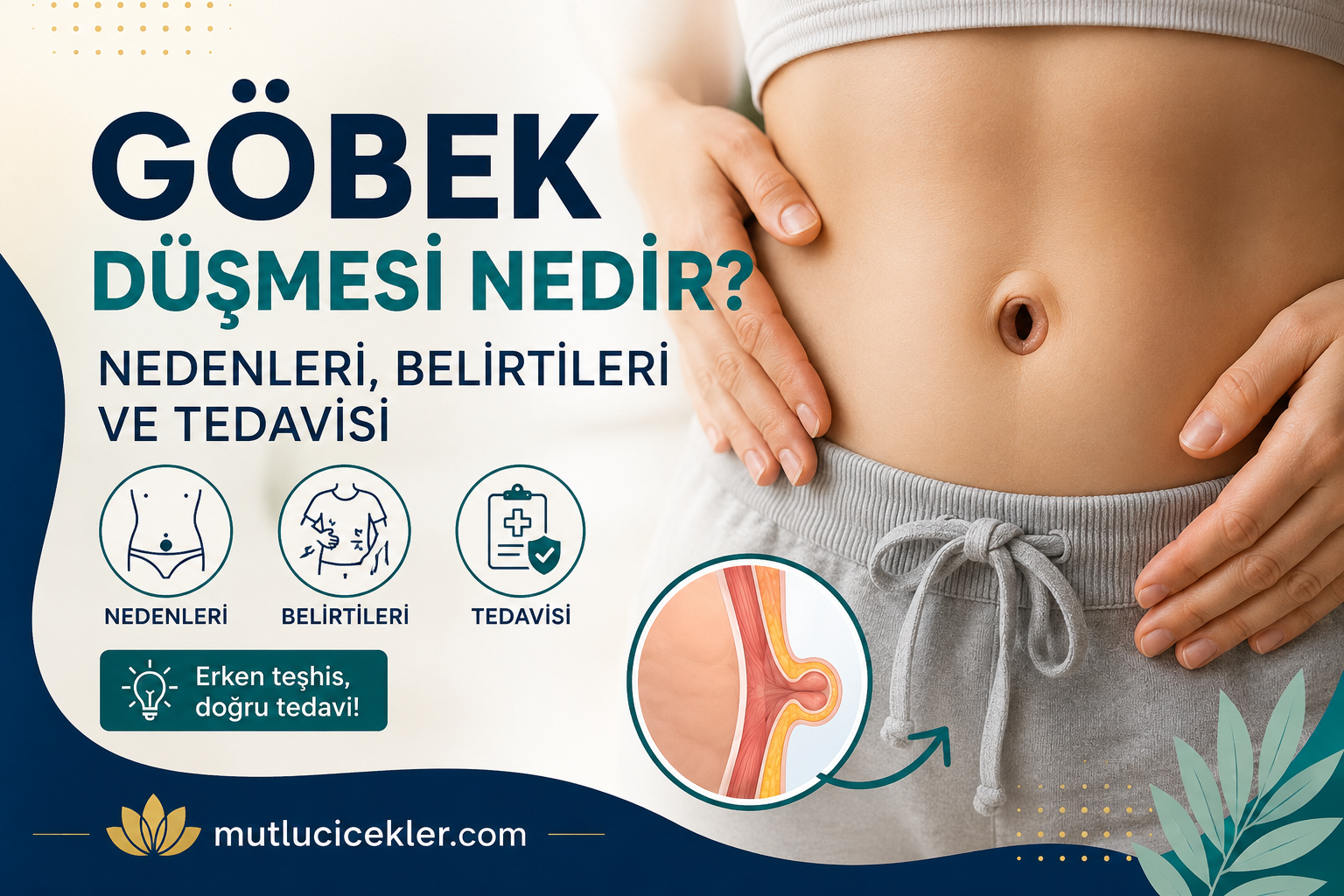 🌿 Göbek Düşmesi Nedir? Nedenleri, Belirtileri ve Tedavisi