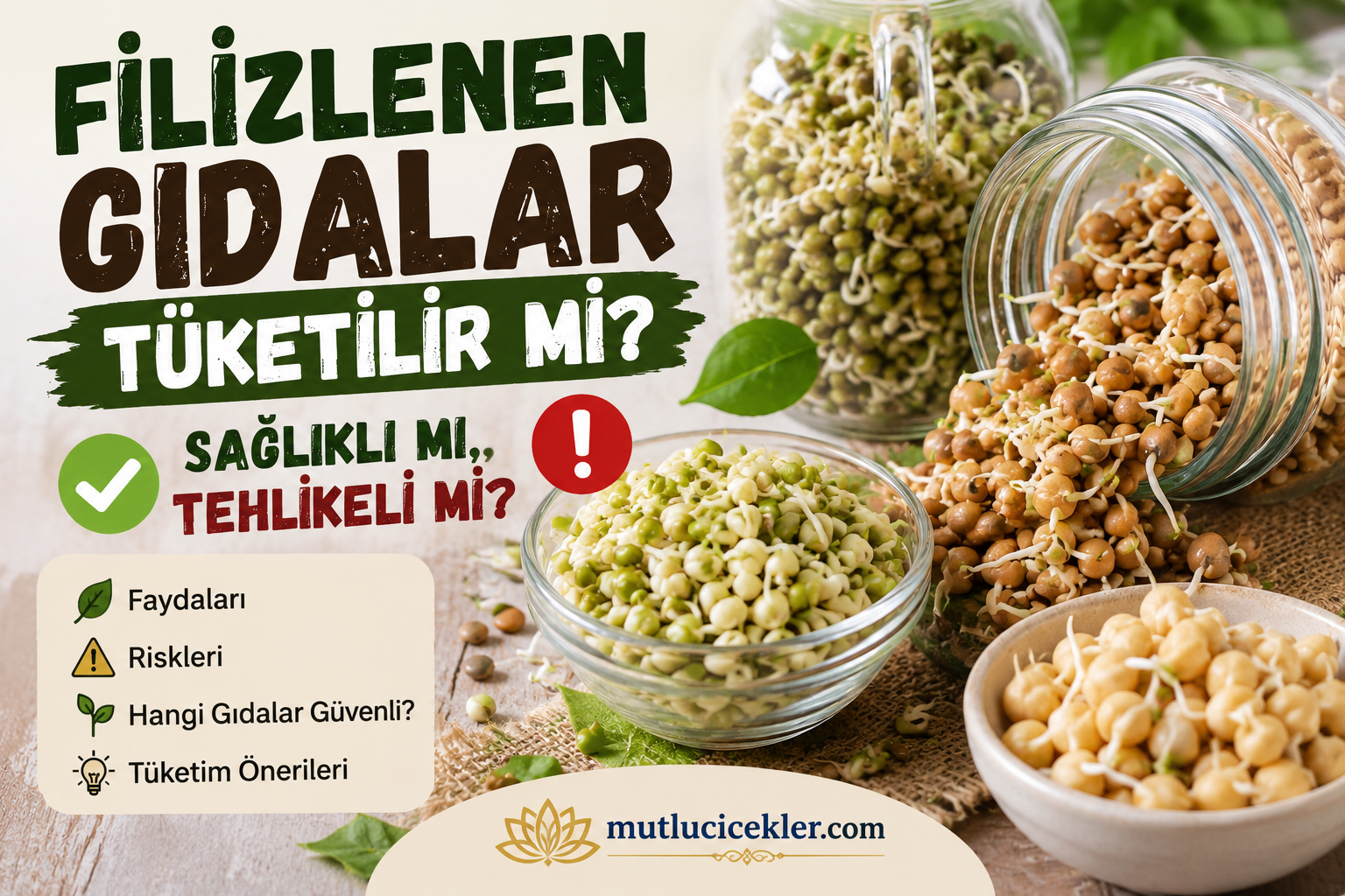 🌱 Filizlenen Gıdalar Tüketilir mi? | Sağlıklı mı, Tehlikeli mi?