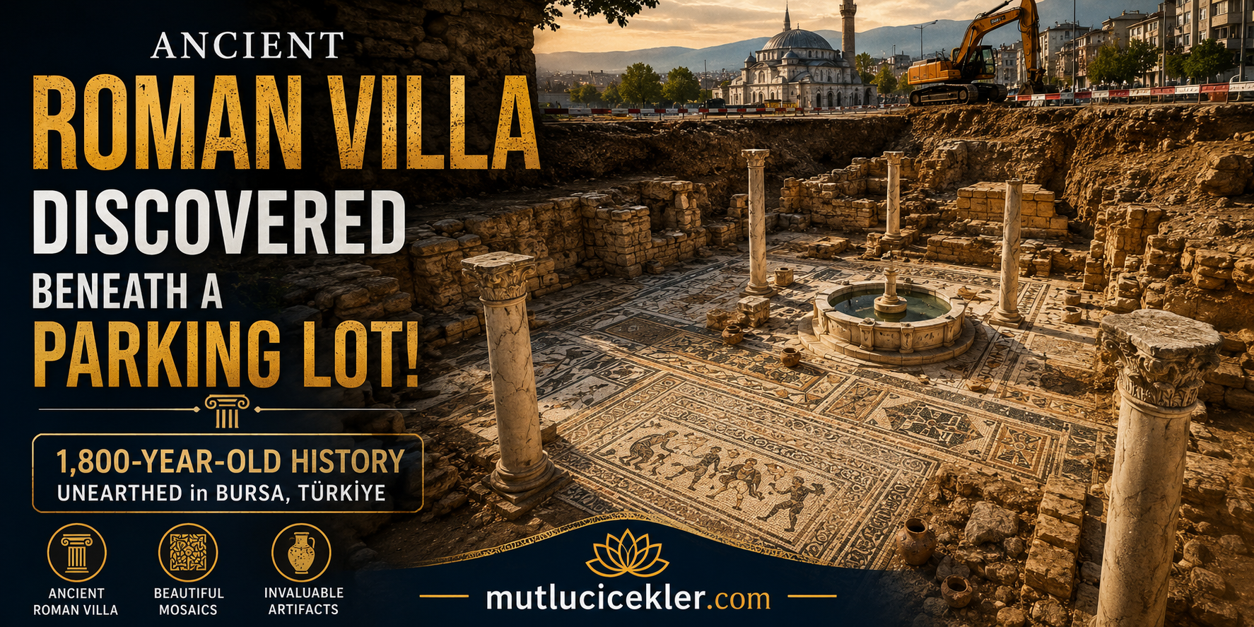 Ancient Roman Villa Discovered Beneath a Parking Lot