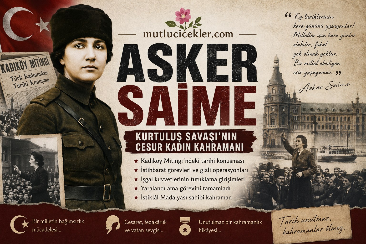 Asker Saime Türk Kadınının Kahramanlık Öyküsü
