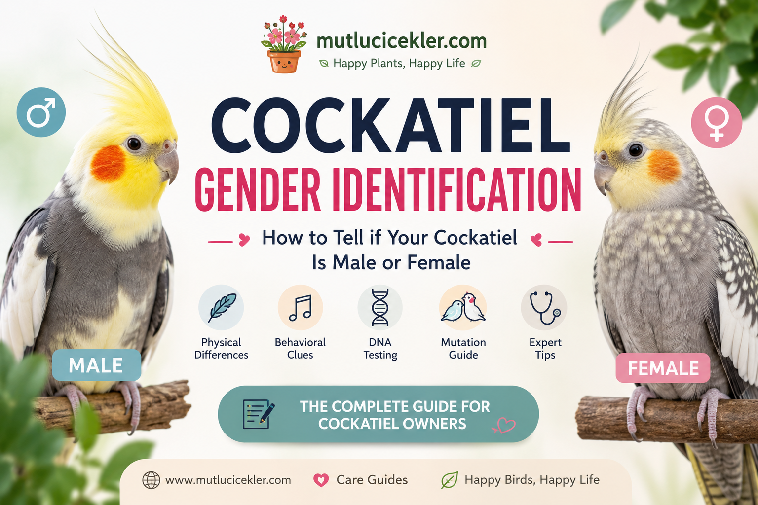 Cockatiel Gender Identification: How to Tell if Your Cockatiel Is Male or Female