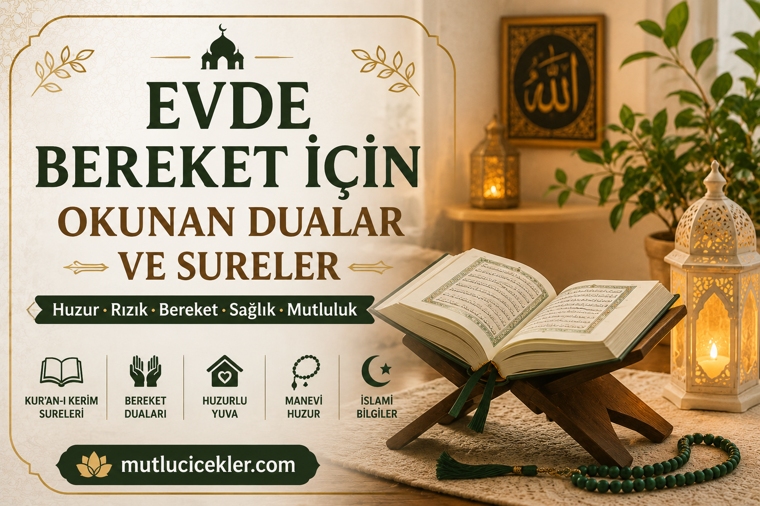 Evde Bereket İçin Okunan Dualar ve Sureler 🌿