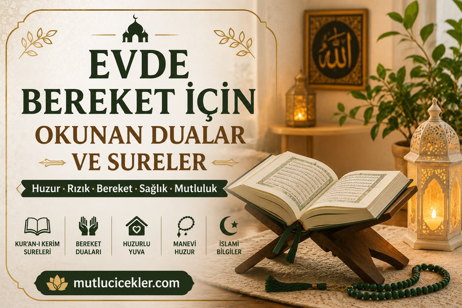 Evde bereket için dualar ve sureler