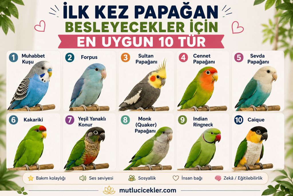 İlk kez papağan besleyecekler için
