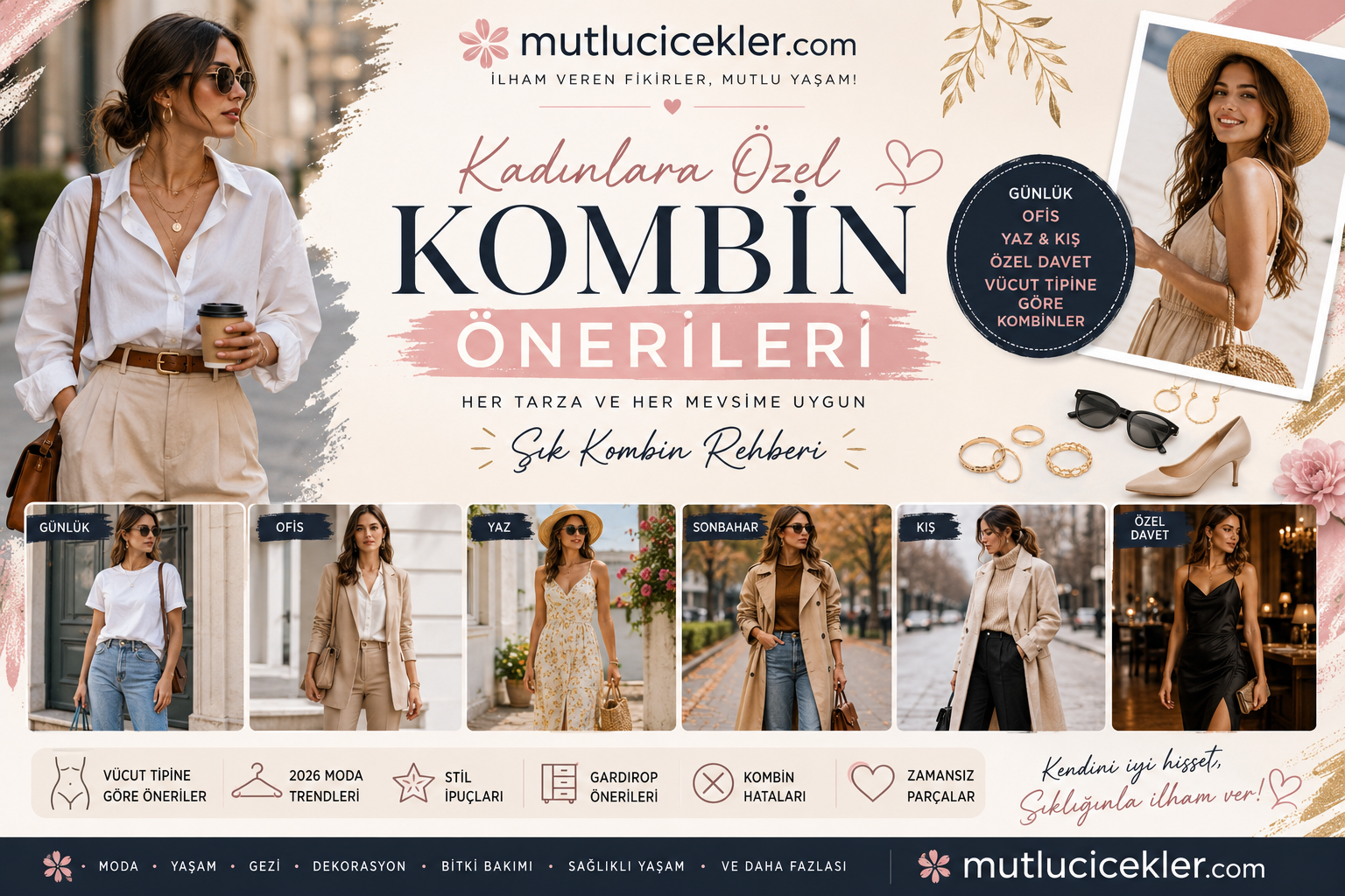 Kadınlar için şık kombin önerileri