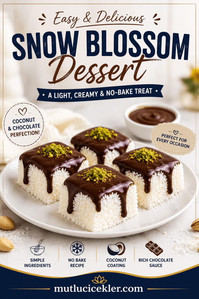 Snow Blossom Dessert Recipe: A Light, Creamy & Easy No-Bake Treat