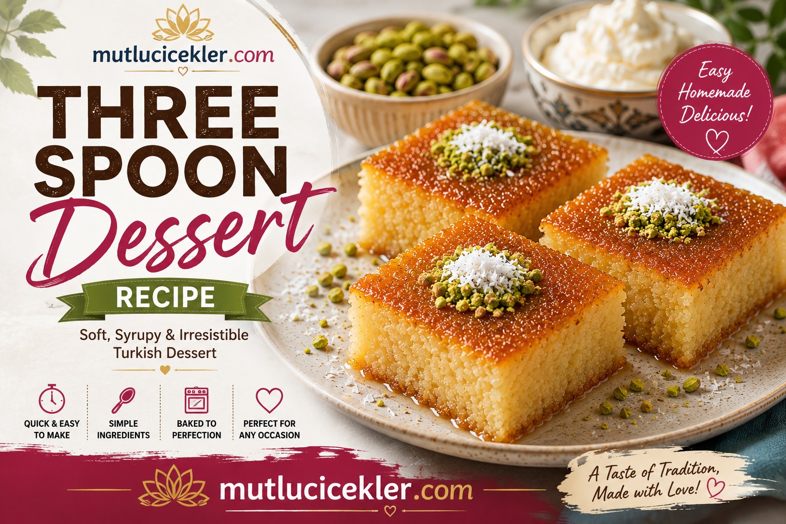 Three Spoon Dessert Recipe