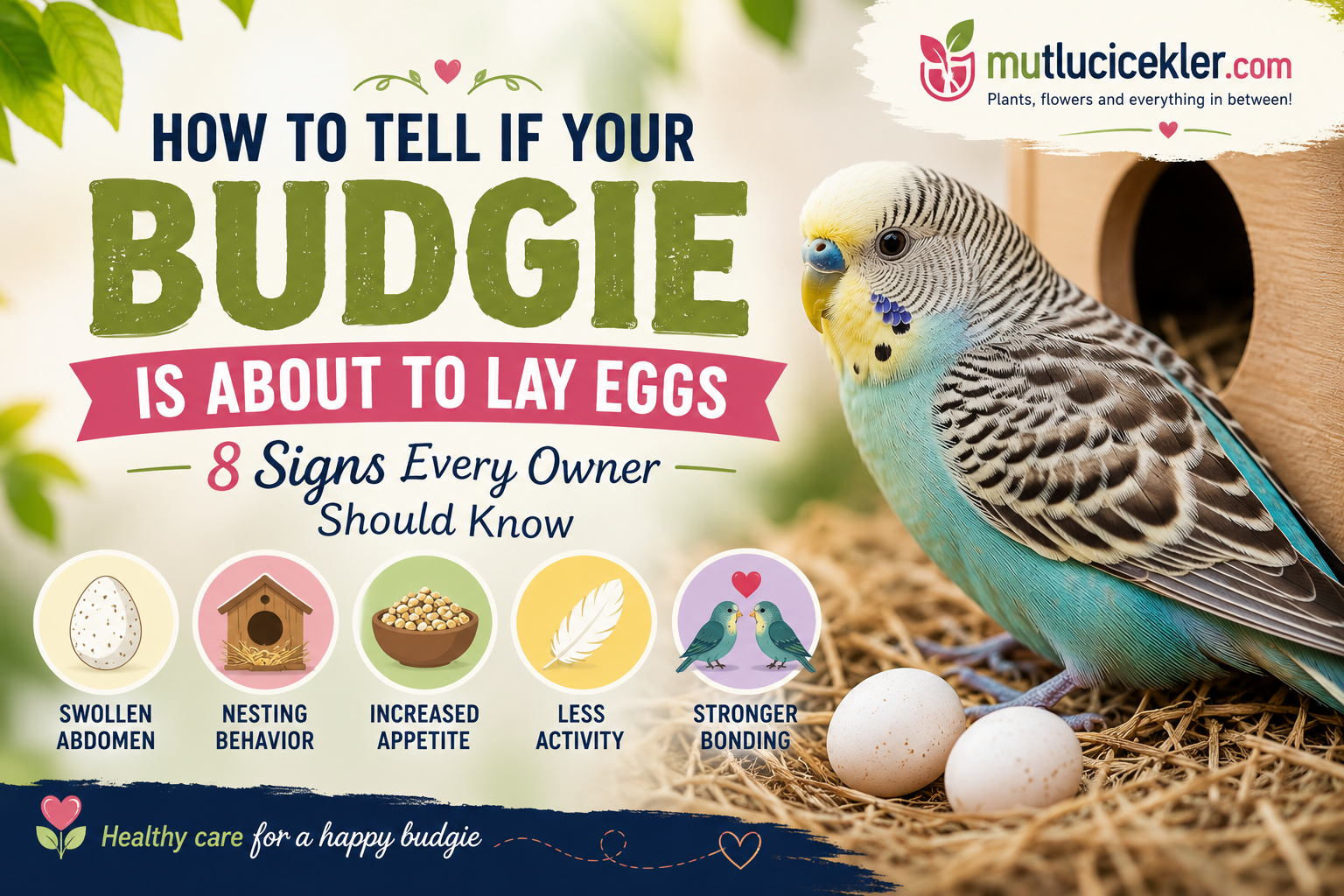 Your Budgie Is About to Lay Eggs