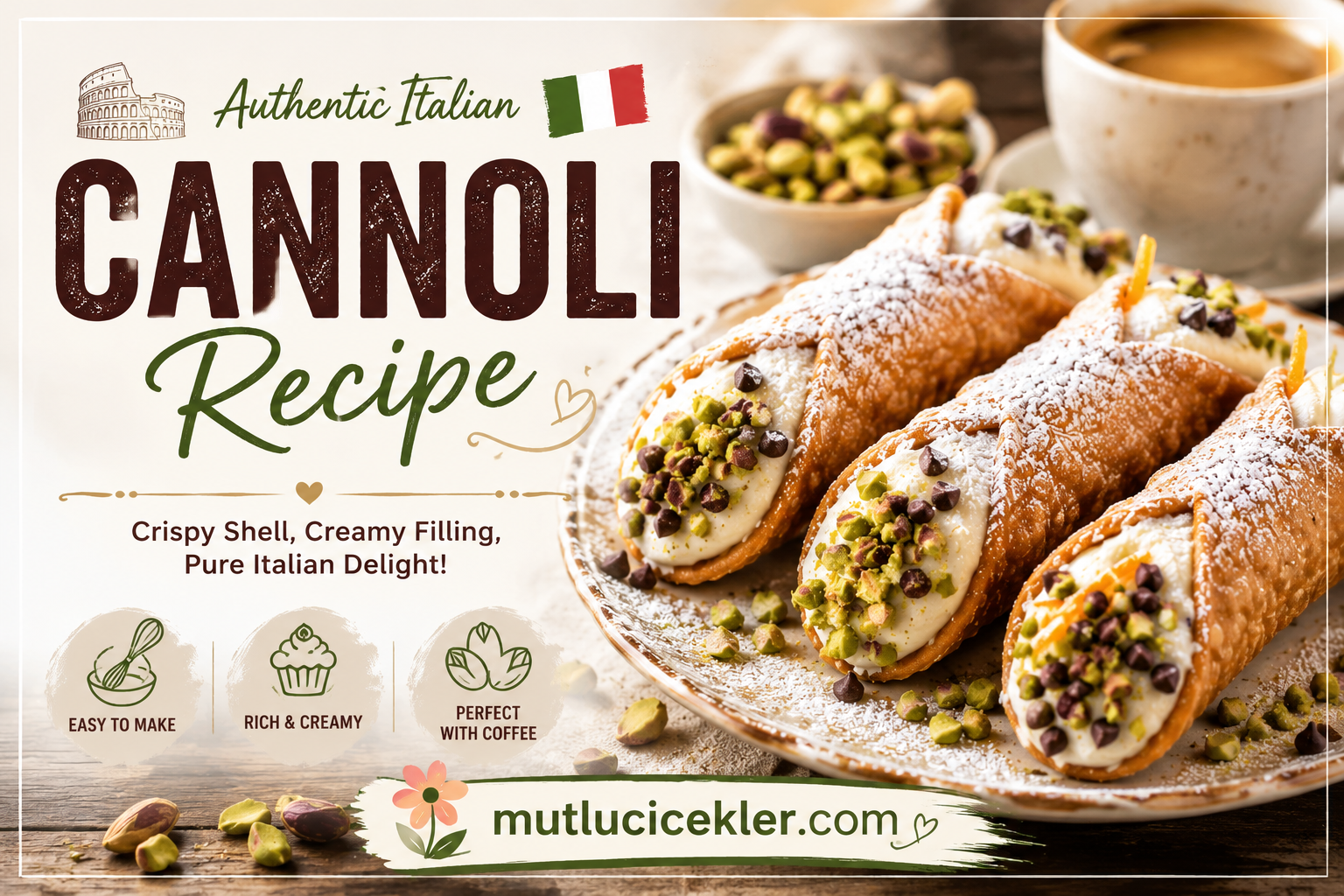 Cannoli Recipe: Italy’s Crispy and Creamy Dessert Classic