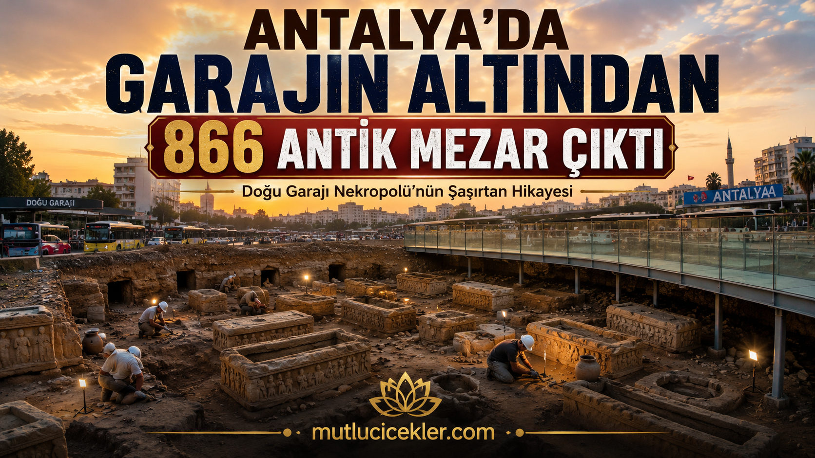 Antalya’da Garajın Altından 866 Antik Mezar Çıktı