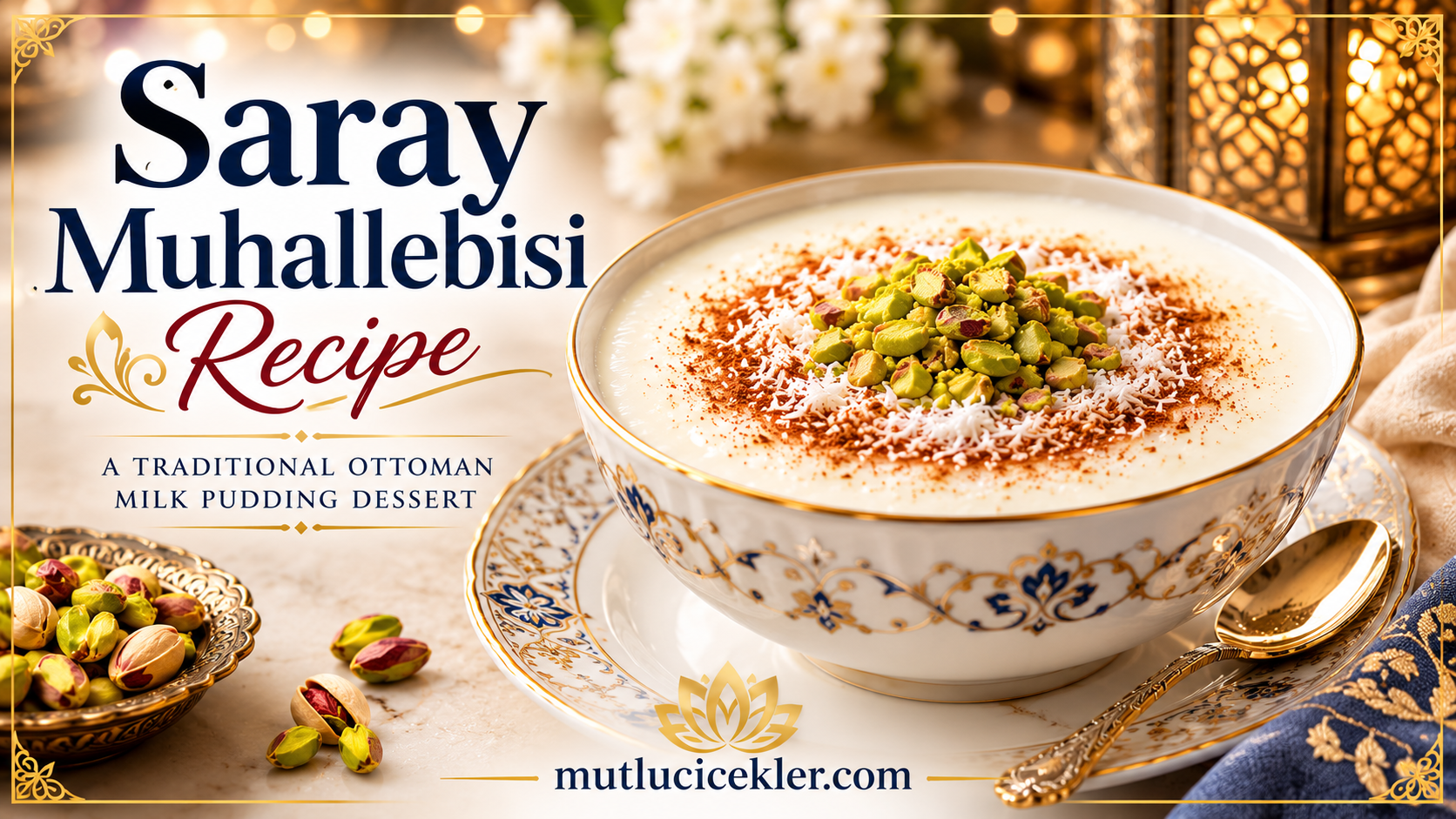 Saray Muhallebisi Recipe: A Creamy Ottoman Milk Pudding Dessert