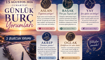 15 Ağustos Günlük Burç Yorumları
