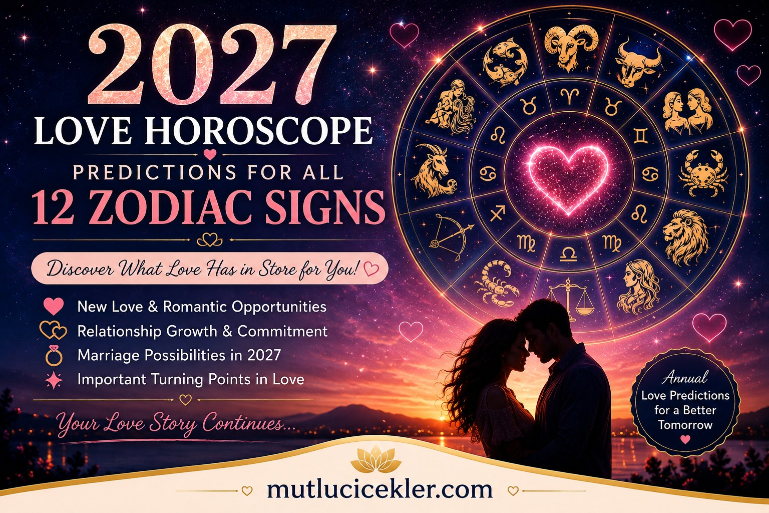 2027 love horoscope and annual love predictions for all 12 zodiac signs