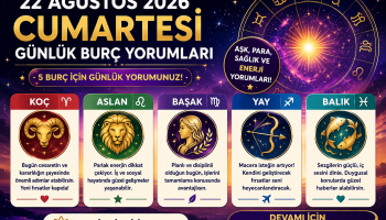 22 Ağustos 2026 Burç Yorumları