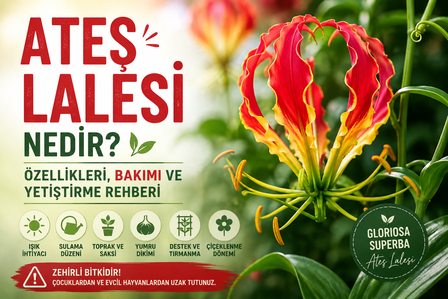 🌺 Ateş Lalesi Nedir? Özellikleri ve Yetiştirme Rehberi