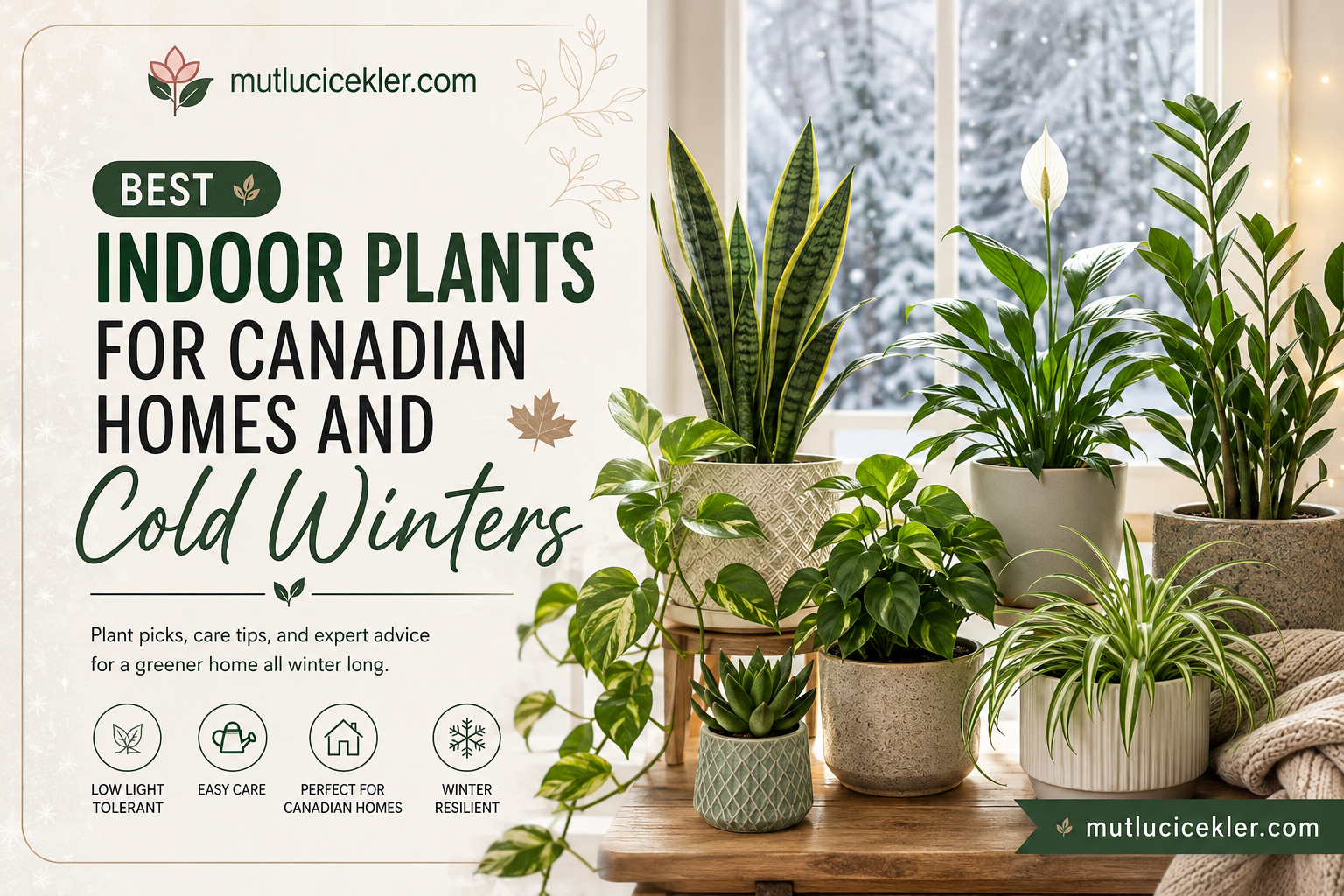 Best indoor plants for Canadian homes and cold winters