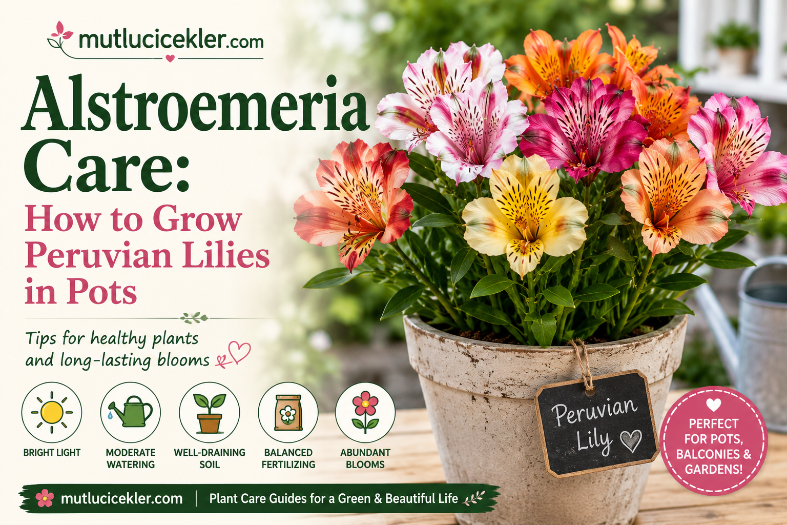 Alstroemeria Care: How to Grow Peruvian Lilies in Pots