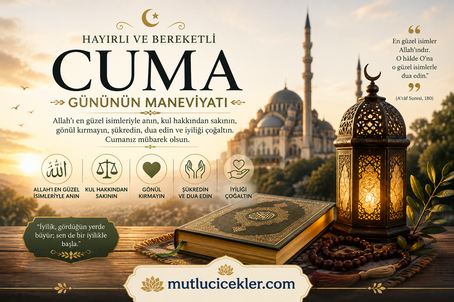 Cuma Gününün Maneviyatı: Allah’ı En Güzel İsimleriyle Anın, Kul Hakkından Sakının