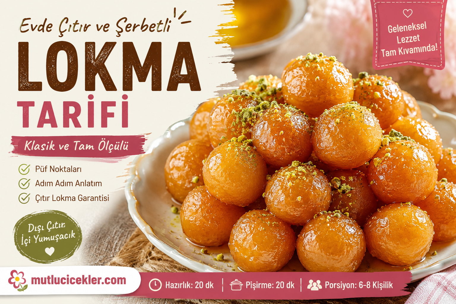 Lokma Tarifi: Evde Çıtır ve Şerbetli Lokma Nasıl Yapılır?