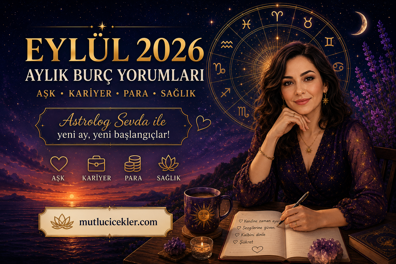 🔮 Eylül 2026 Aylık Burç Yorumları: Aşk, Kariyer, Para ve Sağlık