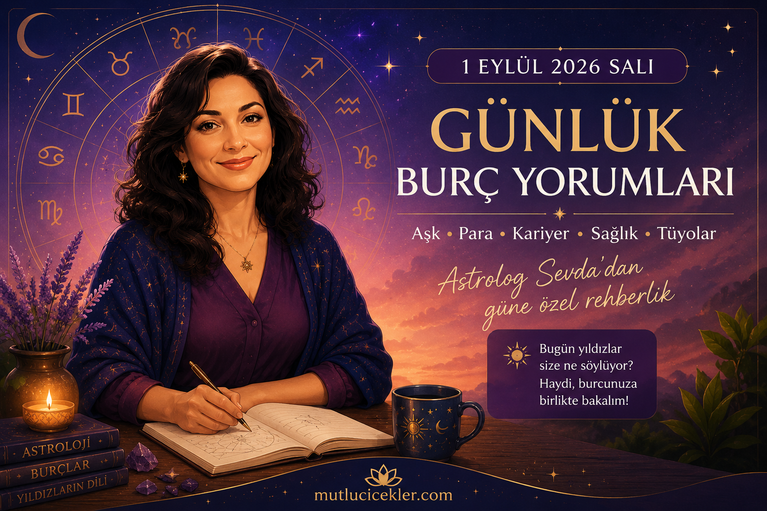 1 Eylül 2026 Salı Günlük Burç Yorumları: Yeni Aya Gökyüzünden Güçlü Bir Başlangıç