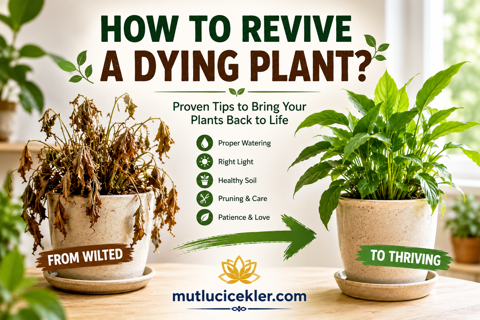 How to Revive a Dying Plant: Proven Tips to Bring Wilted Houseplants Back to Life