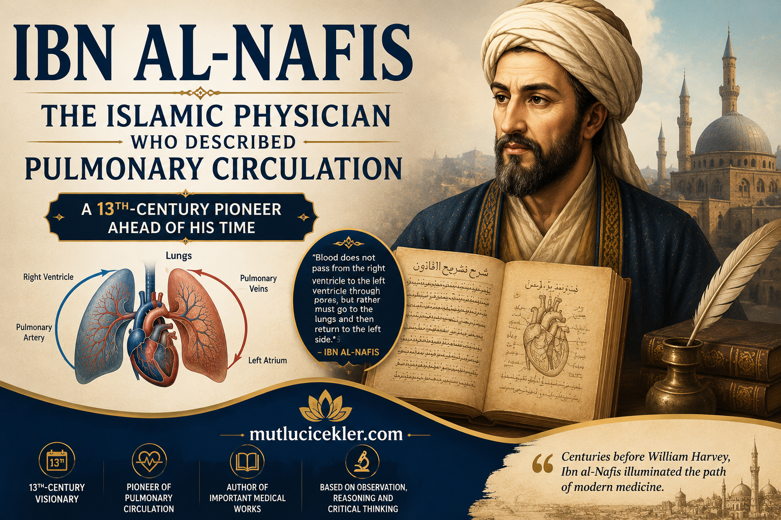 Who Was Ibn al-Nafis? The Islamic Physician Who Described Pulmonary Circulation