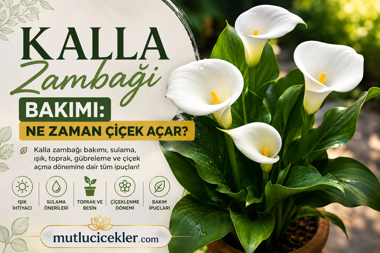 Kalla Zambağı Bakımı: Ne Zaman Çiçek Açar?