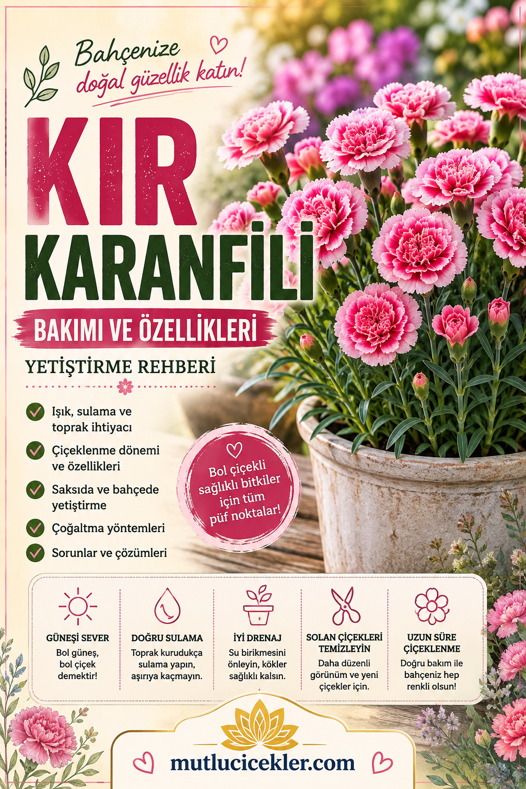 Kır Karanfili Bakımı ve Özellikleri: Yetiştirme Rehberi