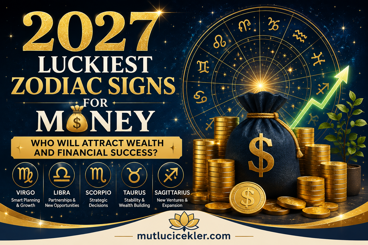 Luckiest zodiac signs for money in 2027 and financial opportunities
