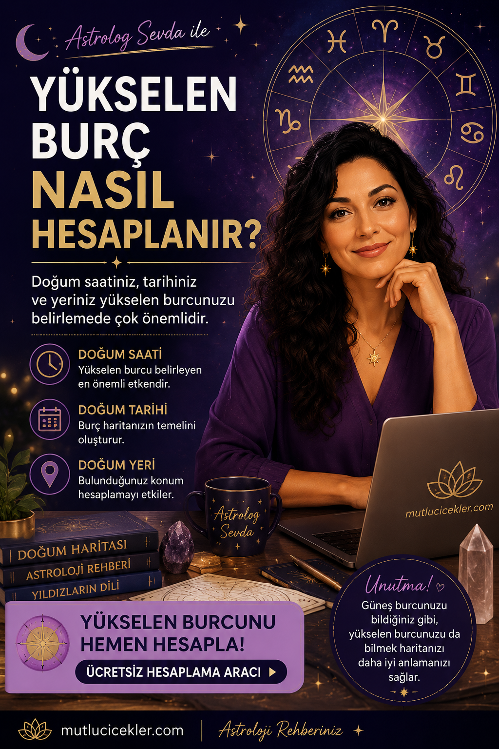 Astrolog Sevda ile yükselen burç hesaplama