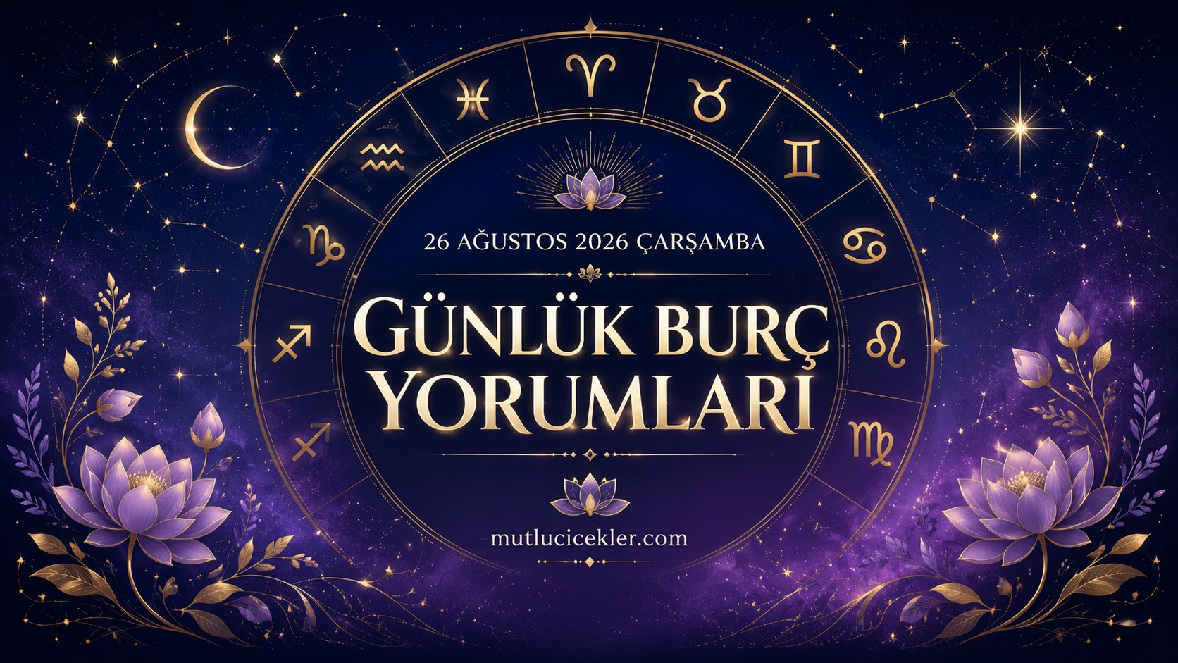 26 Ağustos 2026 Çarşamba günlük burç yorumları kapak görseli