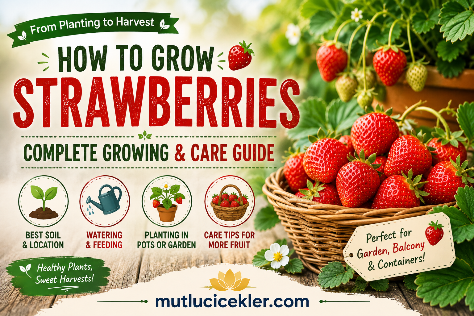 How to Grow Strawberries: Complete Growing and Care Guide 🍓