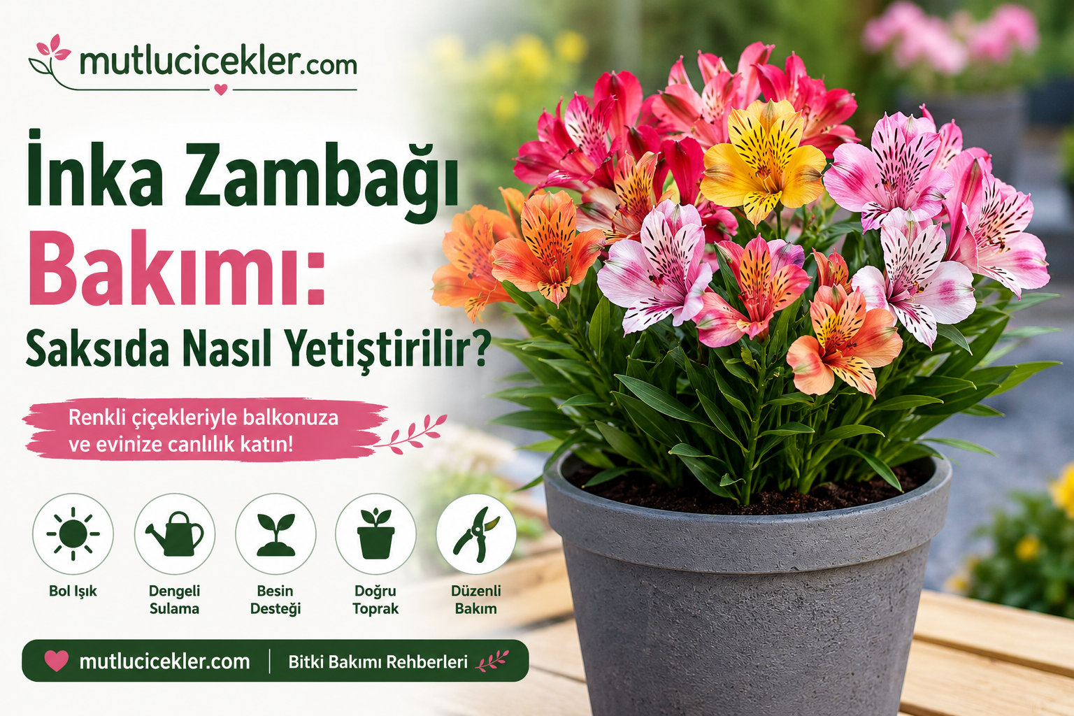 İnka Zambağı Bakımı: Saksıda Nasıl Yetiştirilir?