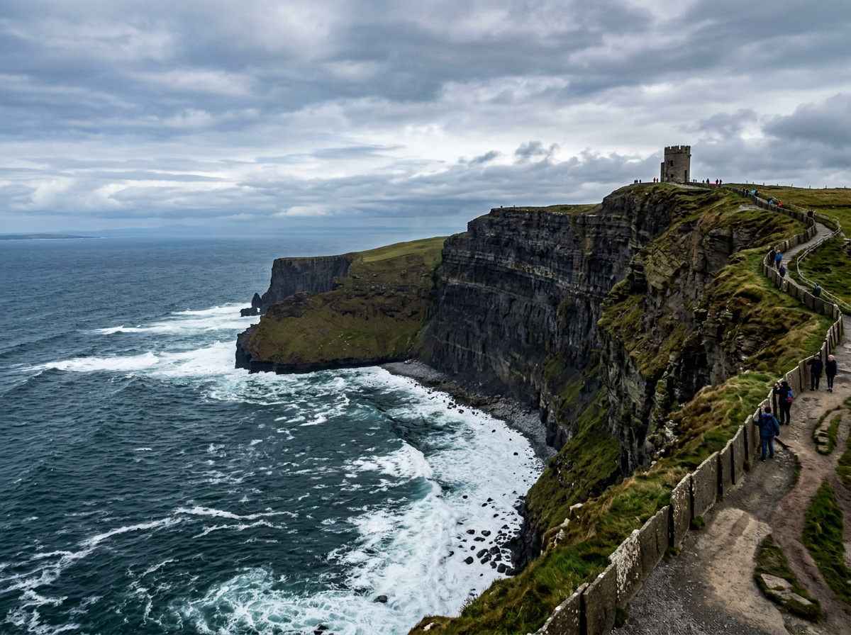 Cliffs of Moher dramatic coastal cliffs