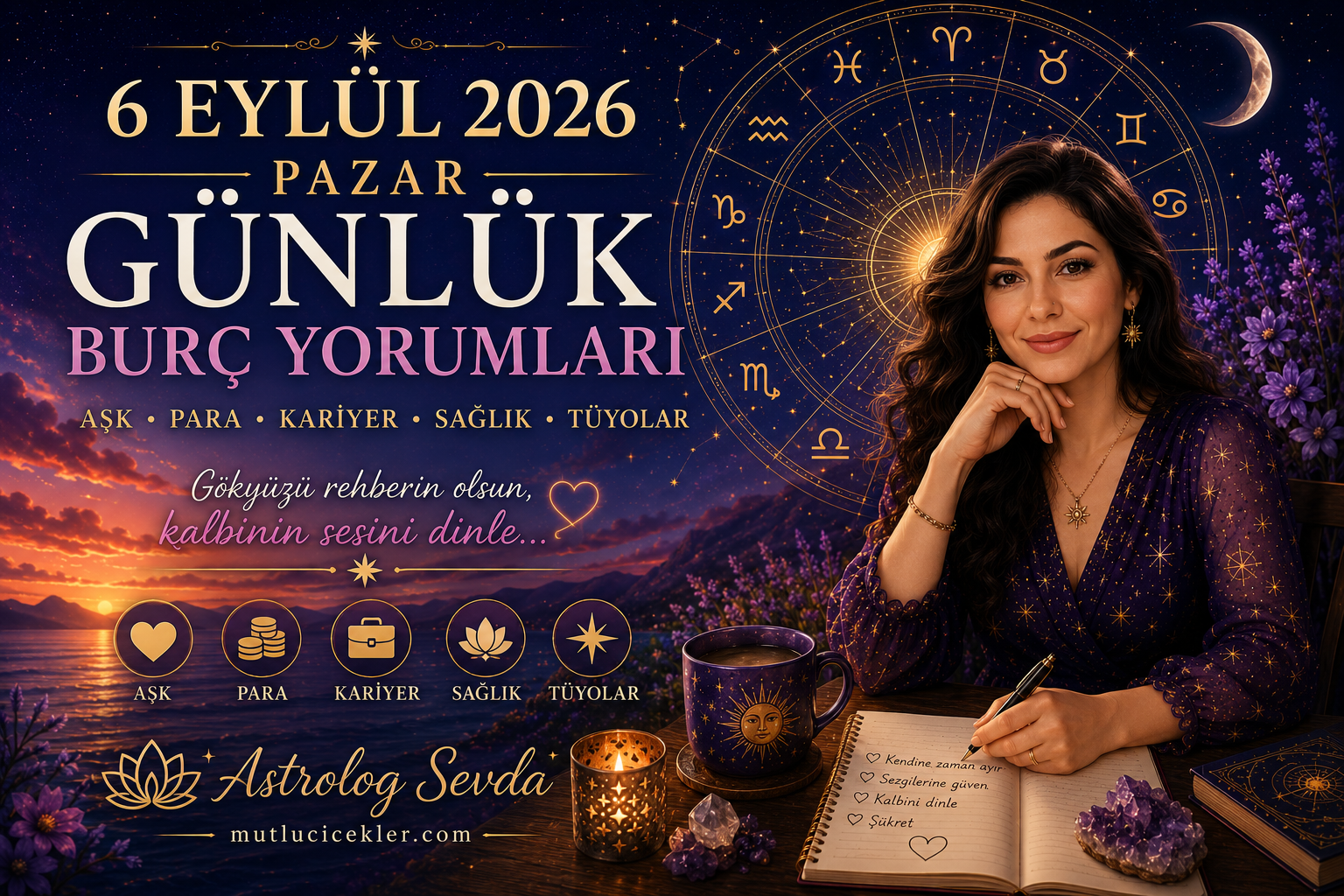 6 Eylül 2026 Pazar Günlük Burç Yorumları