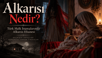 Türk halk inanışlarında Alkarısı efsanesini temsil eden folklorik tasvir