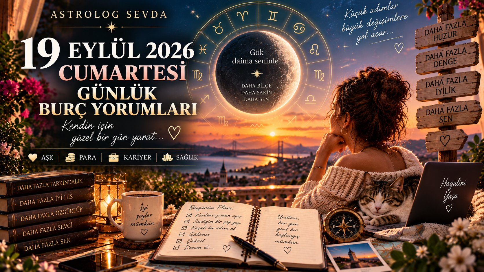 19 Eylül 2026 Cumartesi günlük burç yorumları Astrolog Sevda