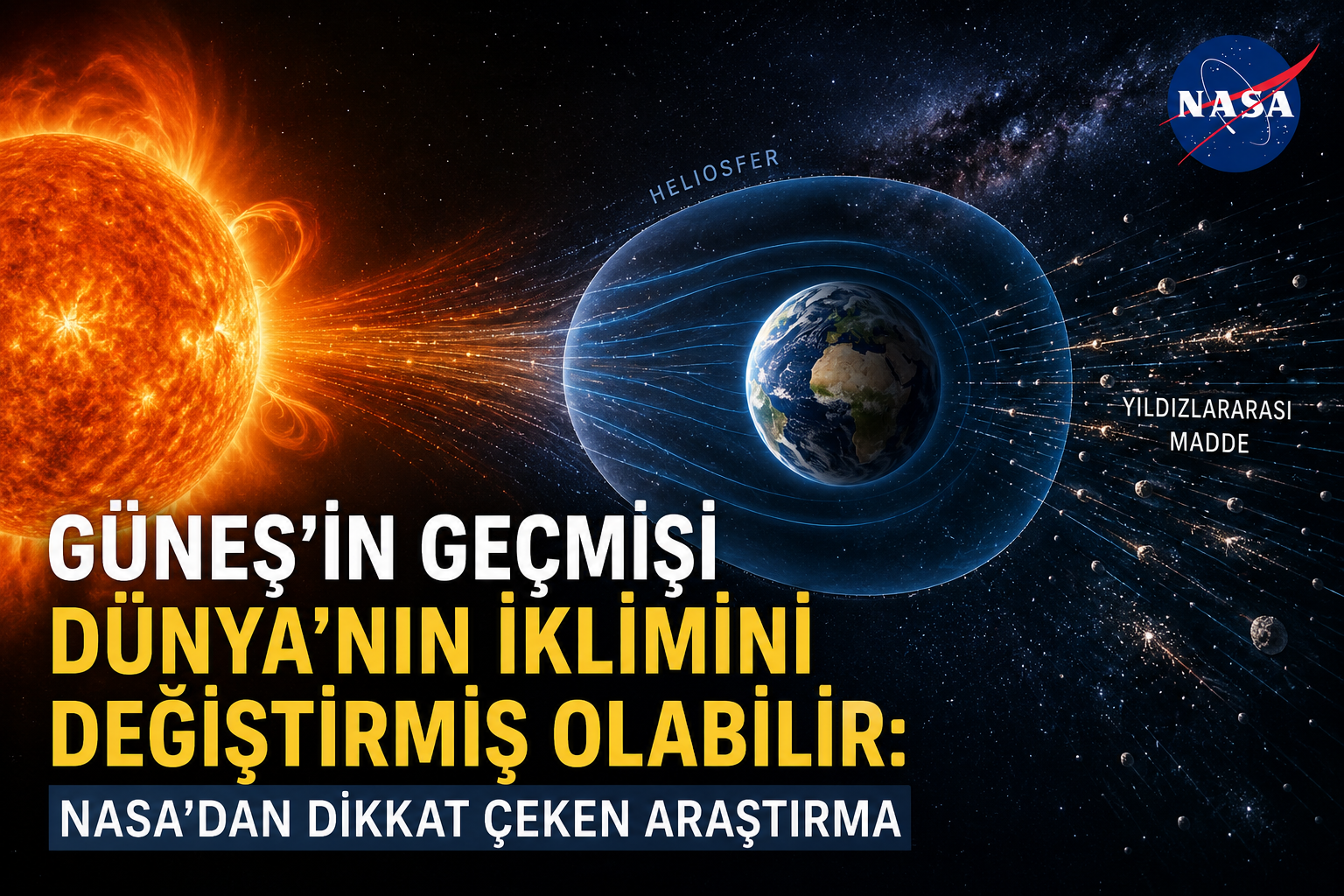 Güneş’in Geçmişi Dünya’nın İklimini Değiştirmiş Olabilir: NASA’dan Dikkat Çeken Araştırma