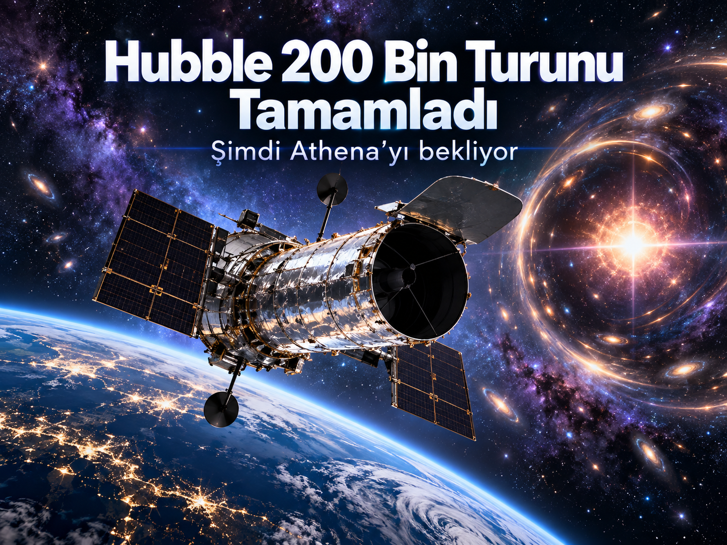 Hubble 200 Bin Turunu Tamamladı: Şimdi Athena Süpernovasını Bekliyor