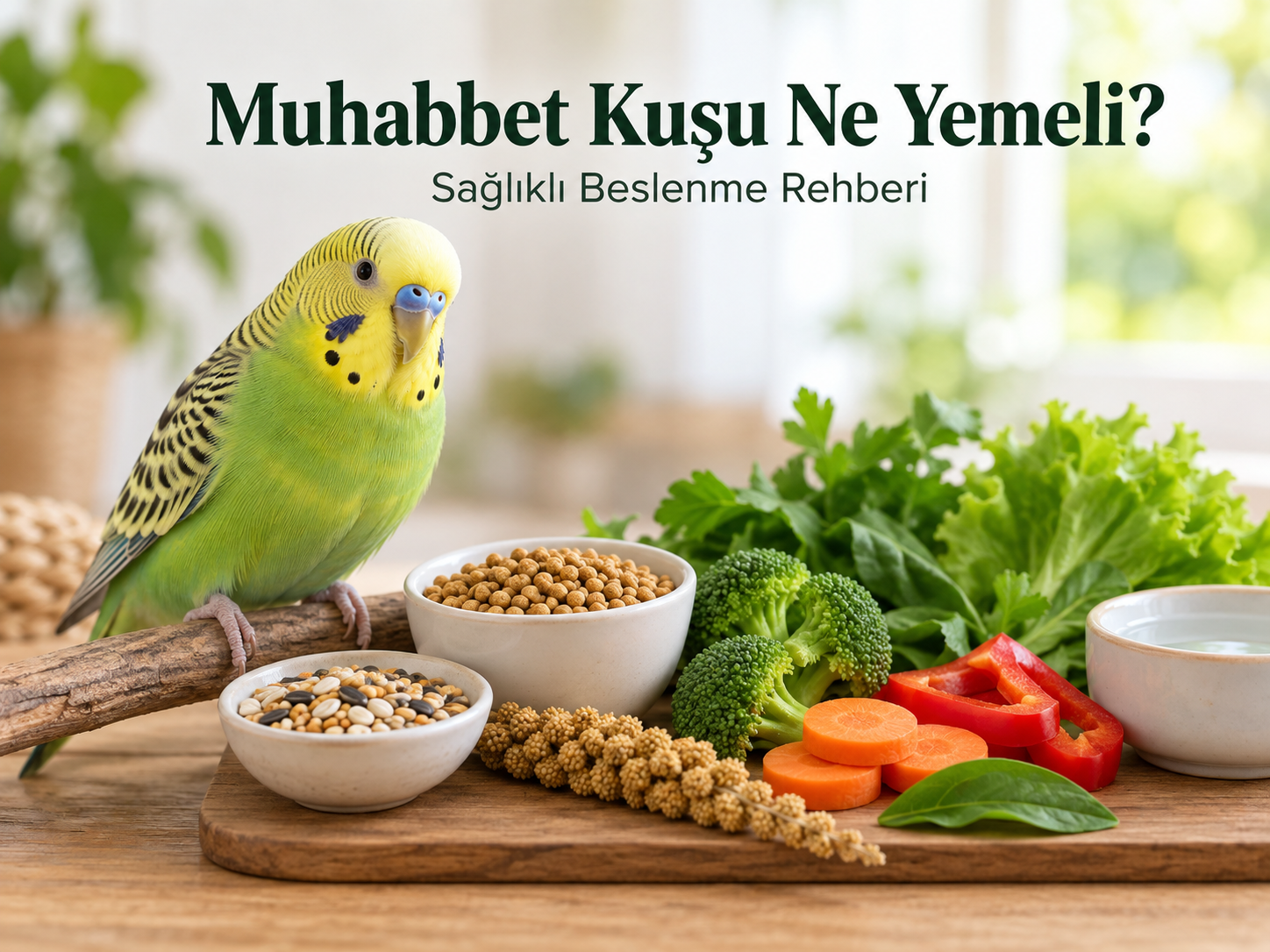 Muhabbet Kuşu Ne Yemeli? Sağlıklı ve Dengeli Beslenme Rehberi