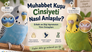 Erkek ve dişi muhabbet kuşu cinsiyet ayrımı ve cere renkleri