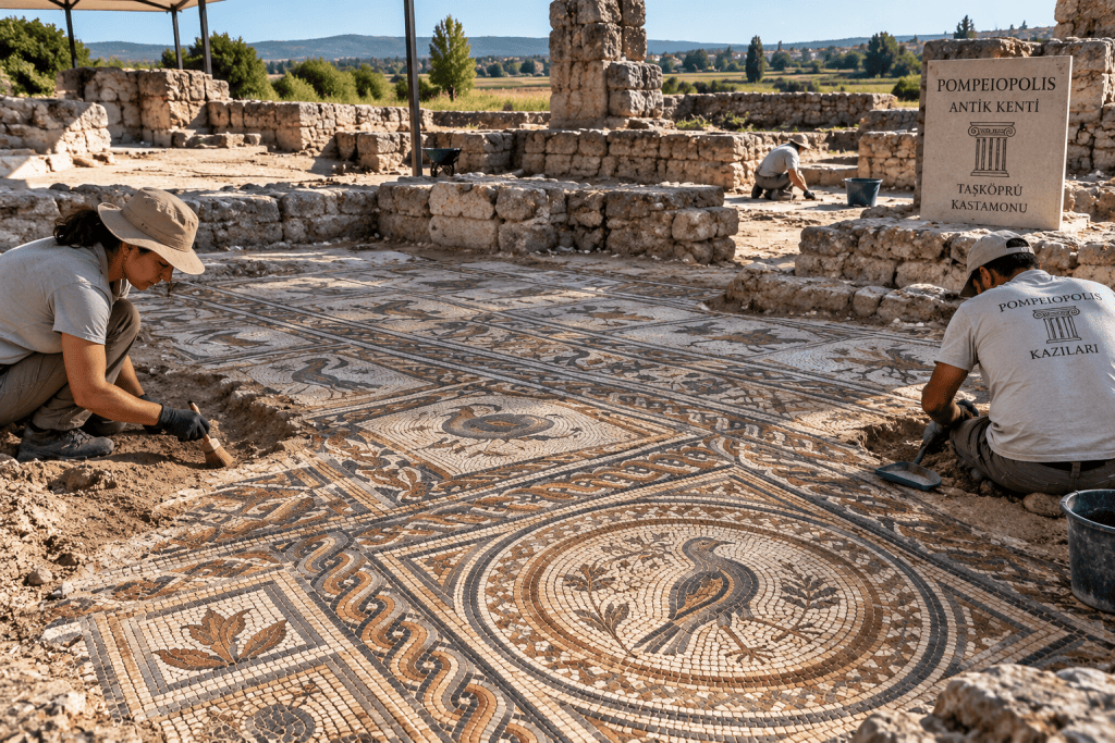Pompeiopolis’te Mozaik Kazısı
