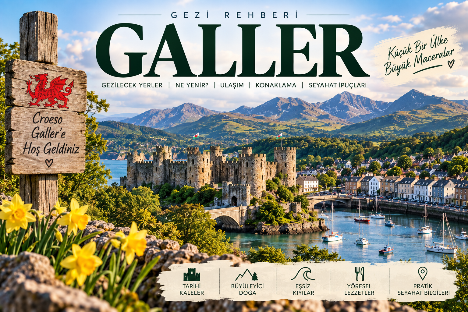 Galler gezi rehberi gezilecek yerler kaleler dağlar ve sahil manzaraları