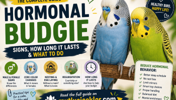 Hormonal budgie signs in male and female budgies and what to do