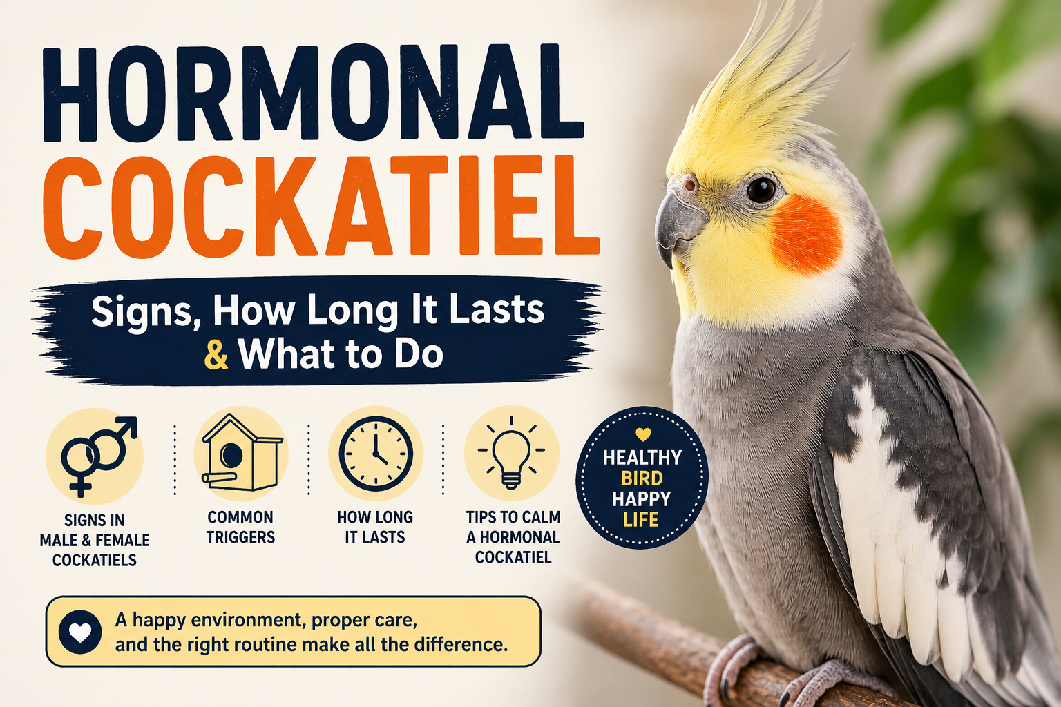 hormonal cockatiel